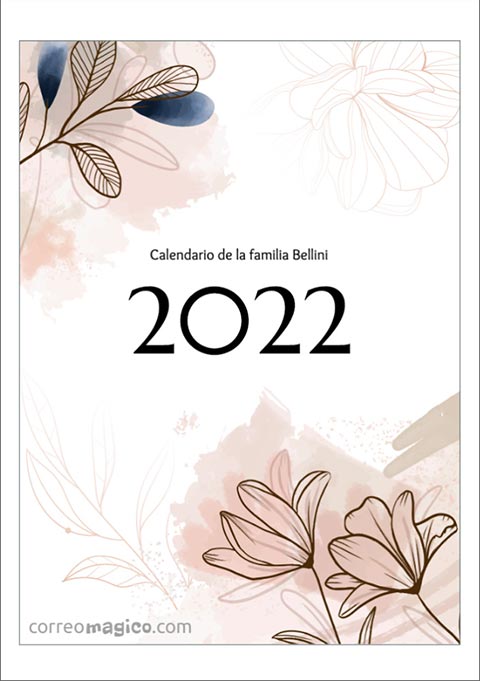 Calendario de pared - 1 hoja por mes . calendmensual2022_flores_0
