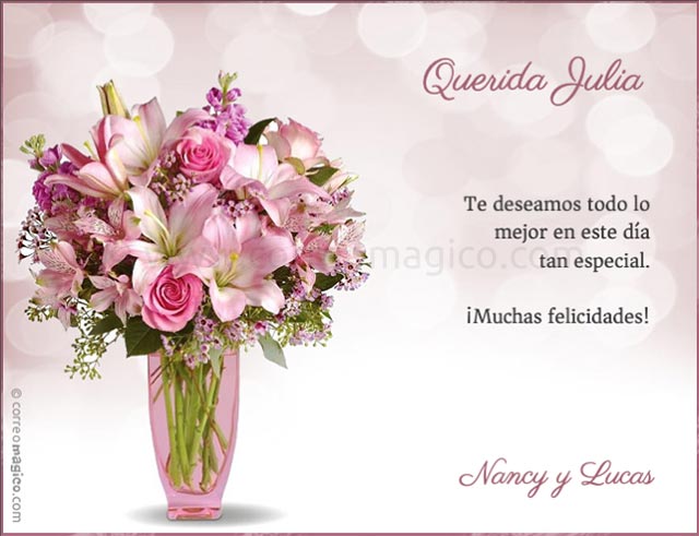 oportunidad Sabio comprar Tarjeta para personalizar de Cumpleaños., Flores para ti. Personalízala con  tu propio texto o foto