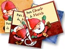 Tarjetas de Navidad para imprimir. Santa Claus